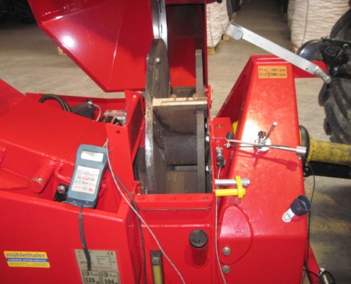 Equilibrage déchiqueteuse à bois