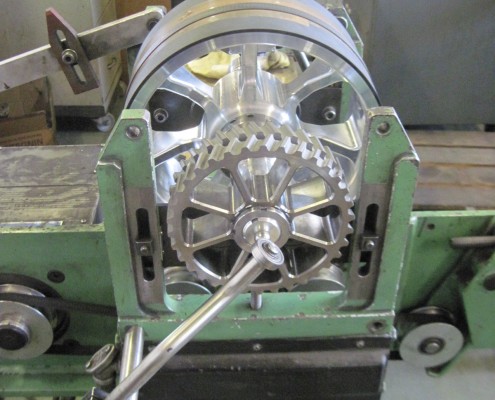 Equilibrage d'une Roue avec pignon d'entrainement