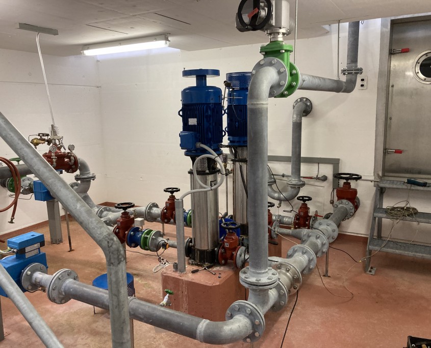 Equilibrage d'un volant d'inertie de pompe sur site