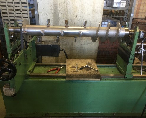 Equilibrage dynamique d'un arbre batteur Inox