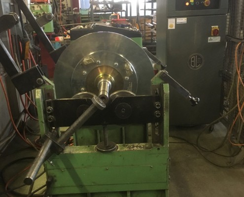 Equilibrage dynamique d'une poulie frein de remontées mécaniques