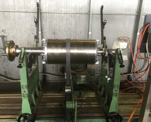 Equilibrage dynamique d'un rotor avec accouplement et hélice de refroidissement