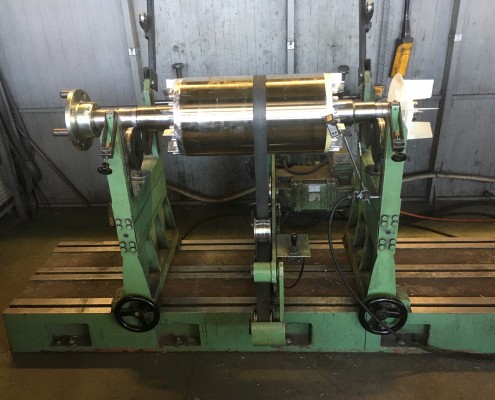 Equilibrage dynamique d'un rotor avec hélice de refroidissement et accouplement