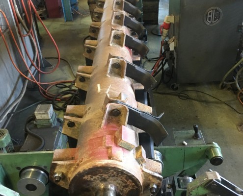 Redressé, équilibrage dynamique d'un rotor d'épareuse