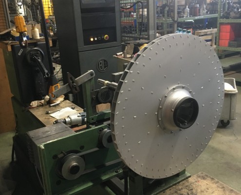 Equilibrage dynamique d'une turbine de ventilation