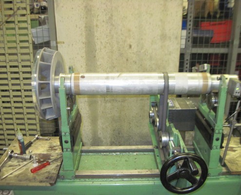 Equilibrage dynamique d'une turbine de ventilation