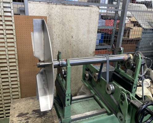 Equilibrage dynamique une hélice de ventilation Inox