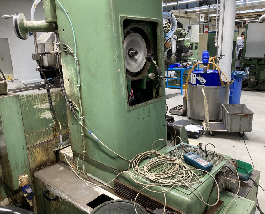 Equilibrage sur site d'une bouche de rectifieuse