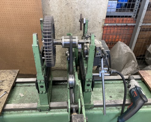 Equilibrage dynamique d'un rotor avec turbine de circulation d'air